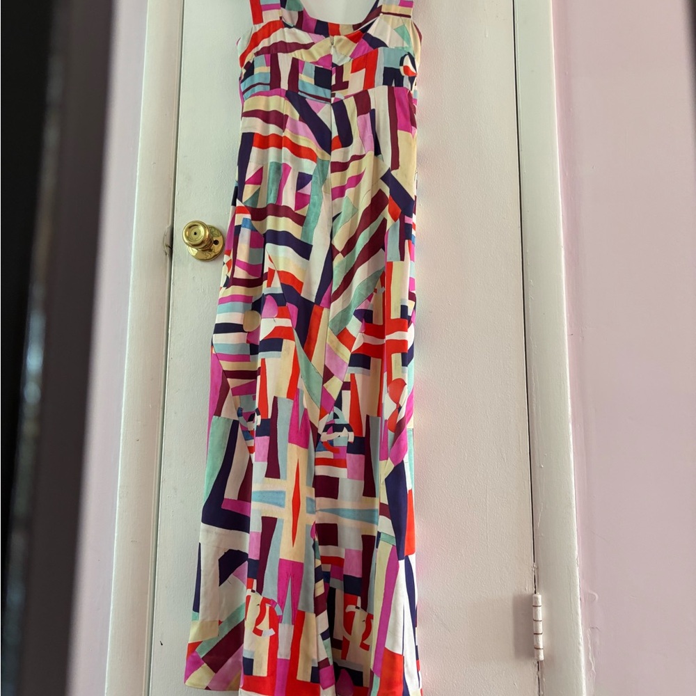 Colorful Geometric Patterned Dress